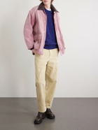 A.P.C. - Logo-Intarsia Cotton Sweater - Blue