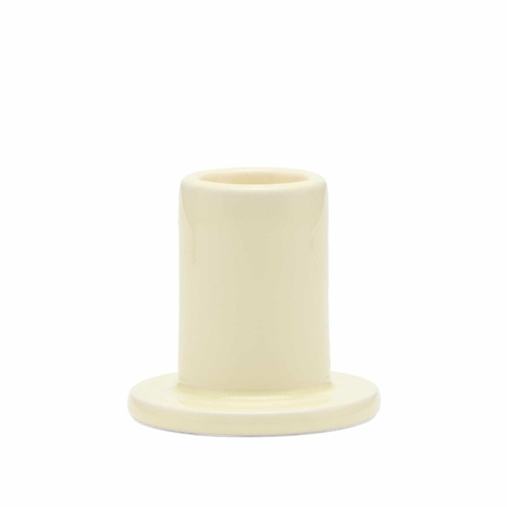 Photo: HAY Tube Candleholder - Small in Lime White 