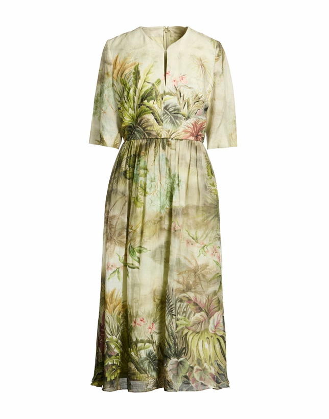 Photo: Elie Saab Womens Midi dress in Sage green