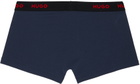 Hugo Three-Pack Multicolor Logo Trunks