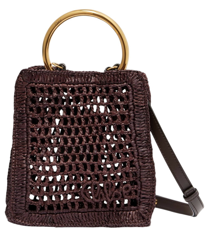 Photo: Chloé Summer Banana Mini raffia crossbody bag