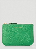 Embossed Forest Pouch in Green