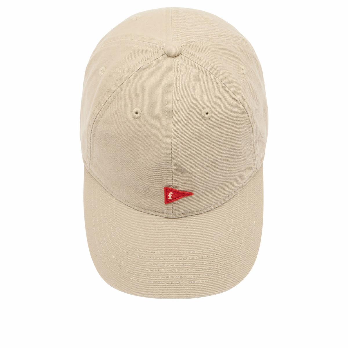 Foret Men's Flag Washed Cap in Khaki 
