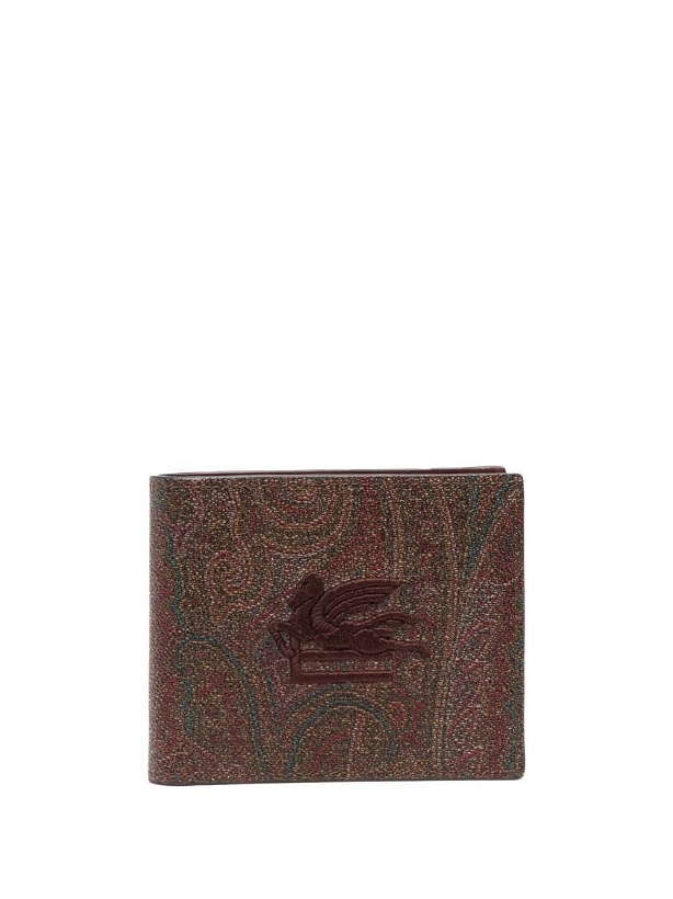 Photo: ETRO - Paisley Embroidered Logo Wallet