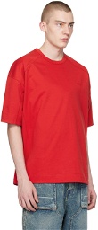 Juun.J Red Zip Pocket T-Shirt