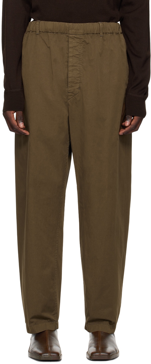 Photo: LEMAIRE Brown Relaxed Trousers