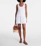 Velvet Isla cotton-blend poplin minidress