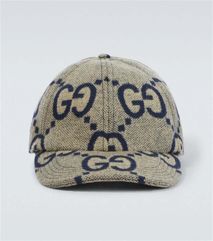Photo: Gucci Jumbo GG wool baseball cap