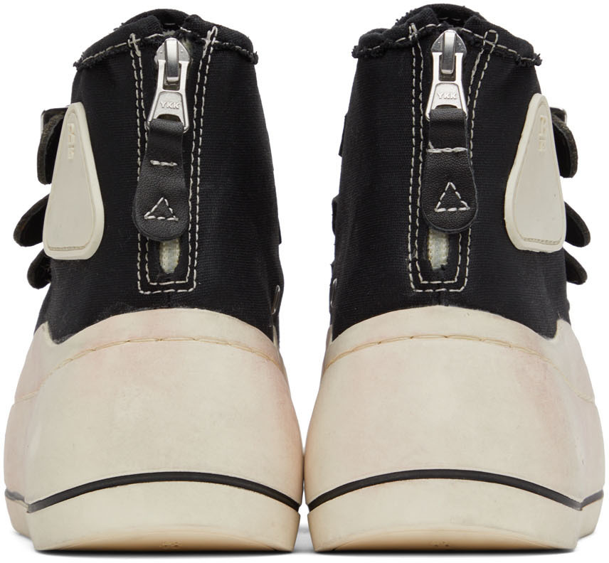 R13 Black Kurt Buckle High-Top Sneakers R13