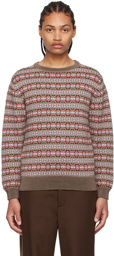 Bode Brown Cotton Sweater