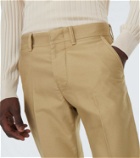 Tom Ford Mid-rise straight cotton pants