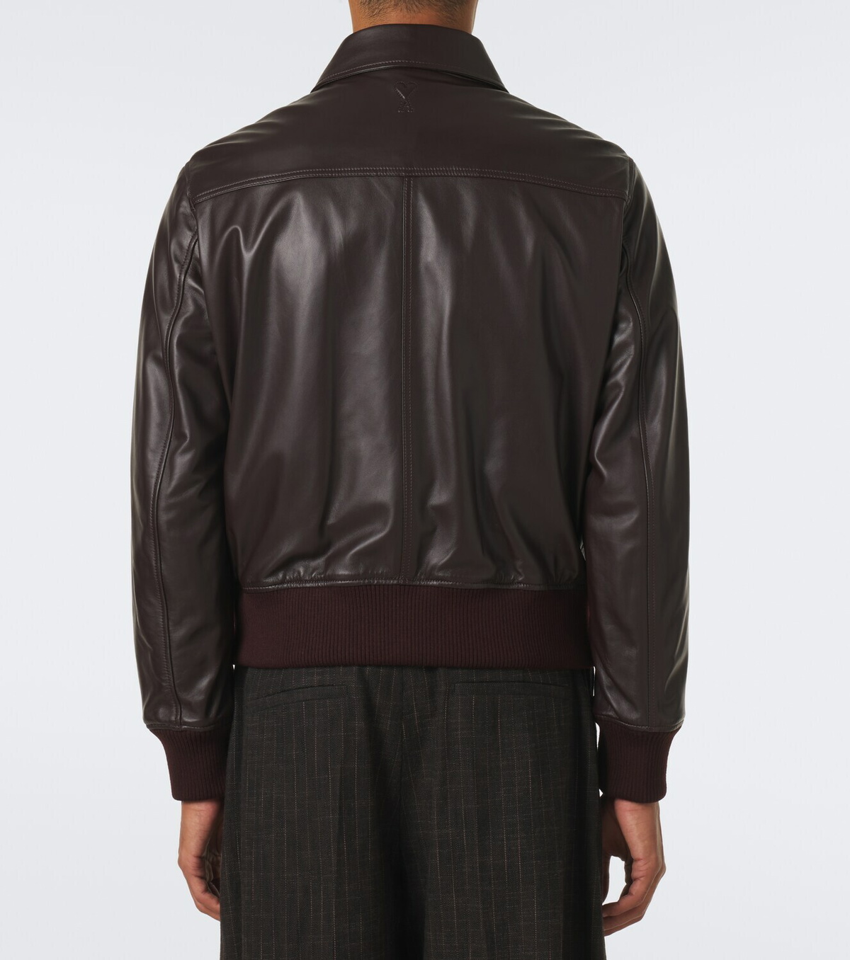 Ami Paris Leather blouson jacket