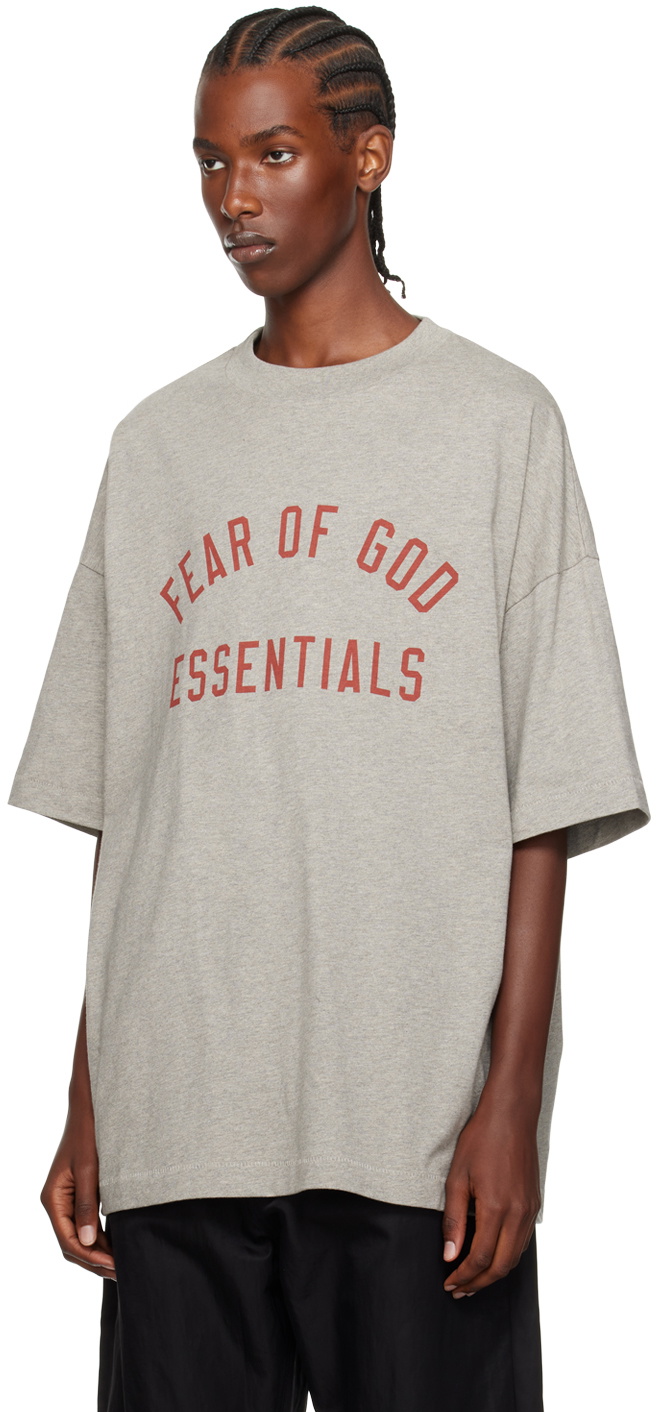 Fear of God ESSENTIALS Gray Crewneck T-Shirt Fear Of God