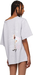 ALL-IN Gray Allina Sleeping T-Shirt