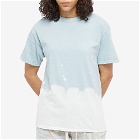 La Detresse Women's Acid Wash T-Shirt in Seafoam