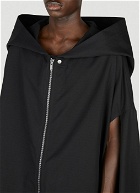 Rick Owens - Hooded Cape Jacket in Black