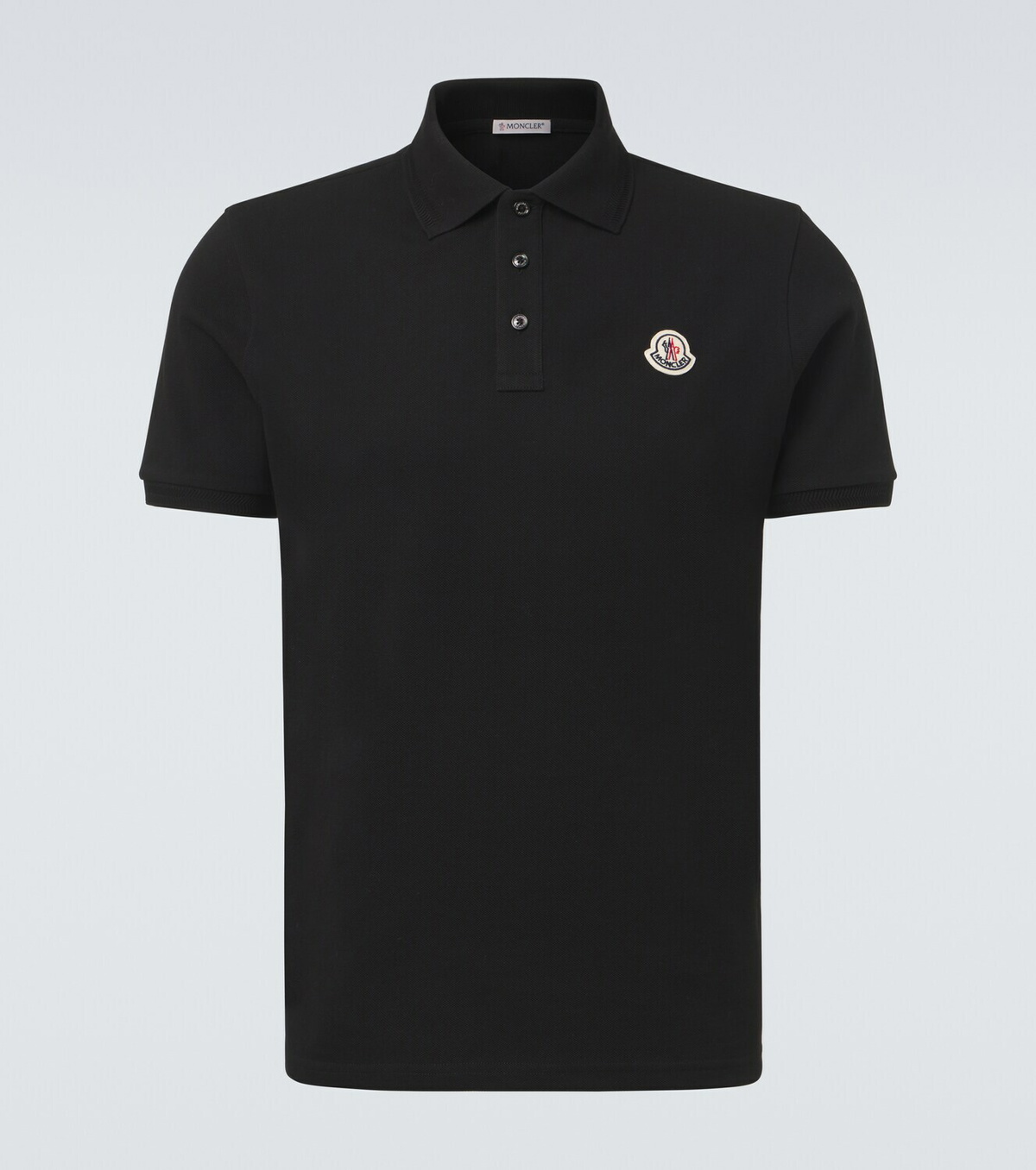 Moncler Logo cotton piqué polo shirt