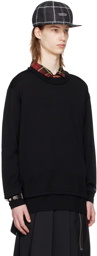 UNDERCOVER Black Exposed Seam Sweater