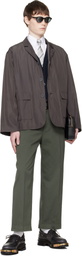Thom Browne Gray Packable Flap Pocket Blazer