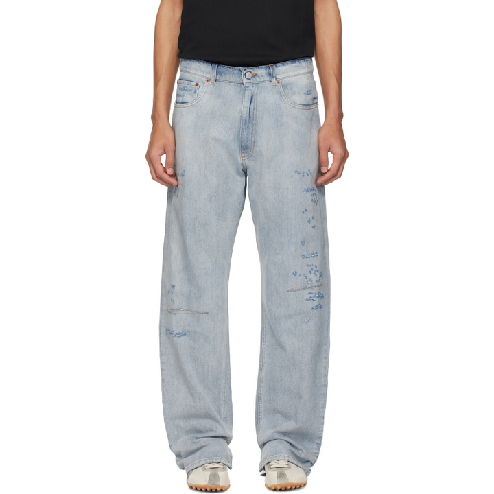 Photo: MM6 Maison Margiela Blue 5 Pockets Jeans