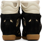 Isabel Marant Black & Beige Bekett Sneakers