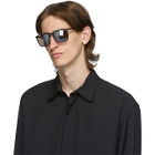 Boss Black Matte Rectangular Sunglasses