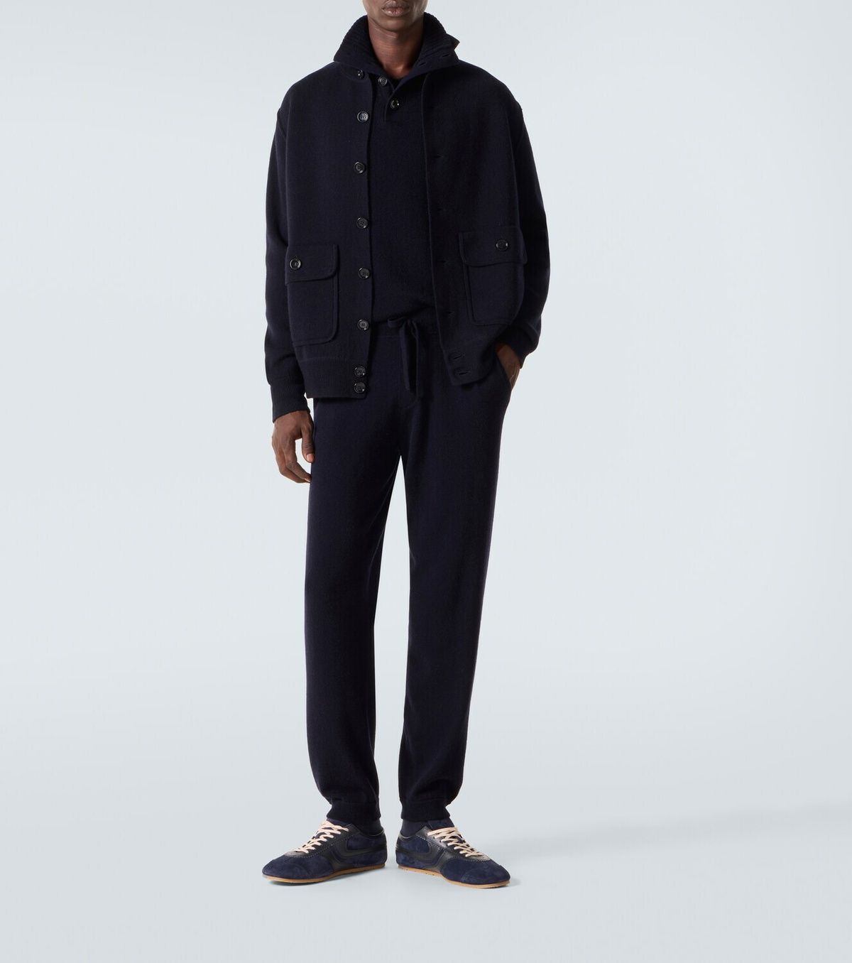 Allude Wool and cashmere sweatpants