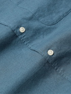 Club Monaco - Button-Down Collar Cotton-Twill Shirt - Blue