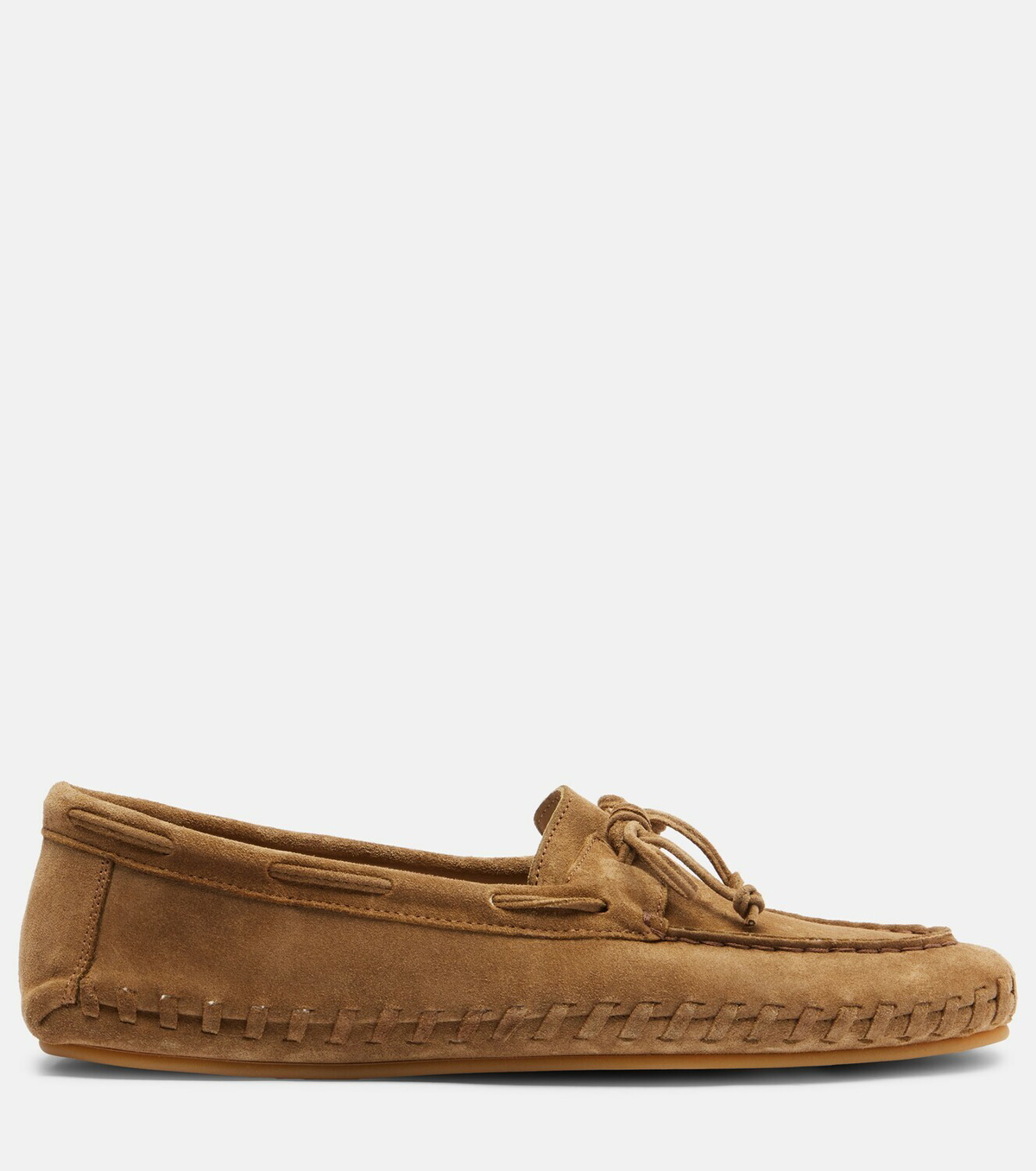 Le Monde Béryl Driver embroidered suede loafers