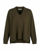 Manila Grace Womens Sweater Military in Green