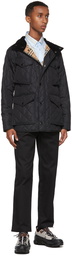 Burberry Black Quilted Field Jacket