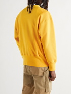 Abc. 123. - Logo-Detailed Cotton-Blend Jersey Sweatshirt - Yellow