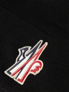 Moncler Grenoble - Logo-Appliquéd Ribbed Wool Beanie