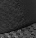 Bottega Veneta - Cotton-Blend Twill and Intrecciato Leather Baseball Cap - Men - Black