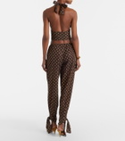 Oséree Lumière polka-dot tapered pants