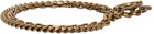 Alexander McQueen Gold Snake & Skull Medallion Bracelet