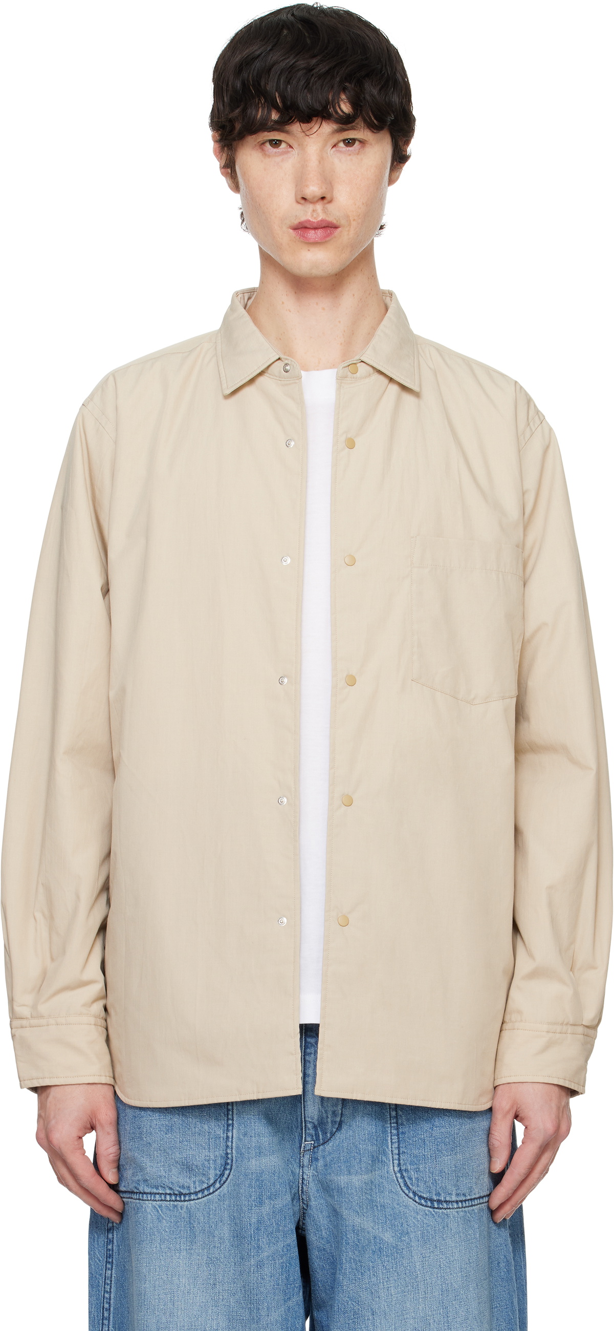 nanamica Beige Insulation Shirt Jacket