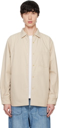 nanamica Beige Insulation Shirt Jacket