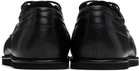 AURALEE Black Soft Leather Deck Shoes
