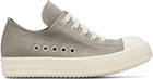 Rick Owens Khaki Temple Extreme Low Sneakers