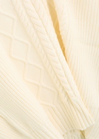 Varley Joilette Cable-knit Vest Cream