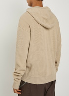 Rick Owens Hooded Wool Jumper Sand