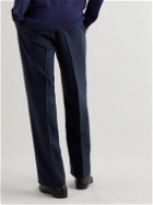 Giuliva Heritage - Vito Straight-Leg Herringbone Wool-Tweed Trousers - Blue