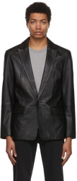 Won Hundred Black Leather Michael Blazer Jacket