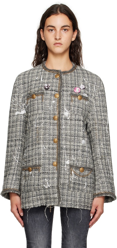 Photo: R13 Gray Slouch Jacket