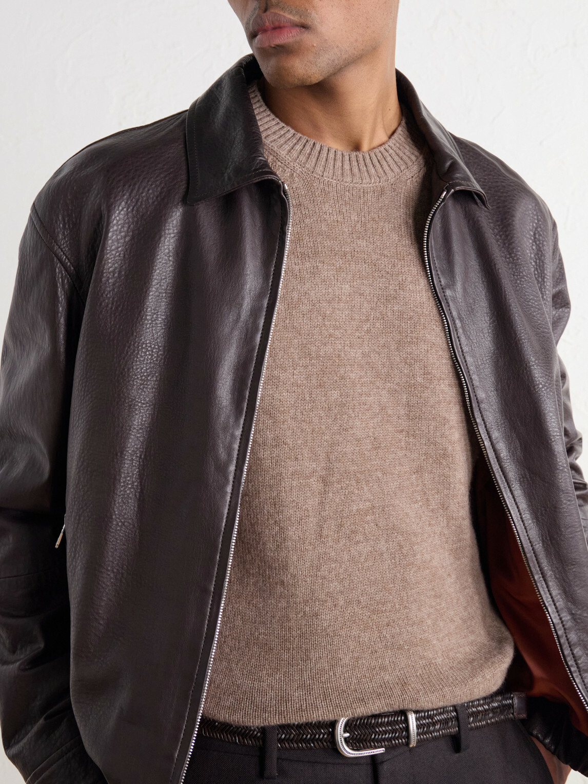 Boglioli - Virgin Wool and Cashmere-Blend Sweater - Brown