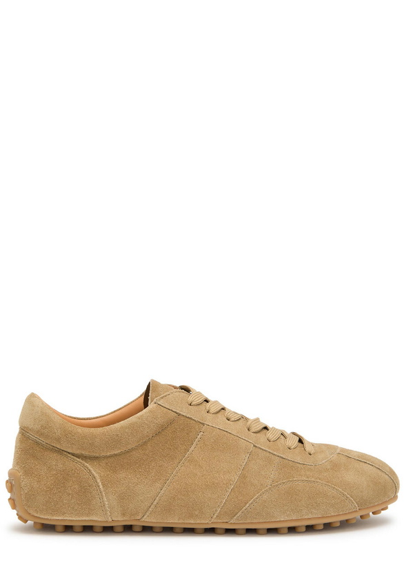Photo: Tods Panelled Suede Sneakers Beige