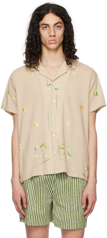 Photo: HARAGO Beige Floral Shirt