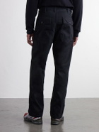 OrSlow - Straight-Leg Herringbone Cotton Trousers - Black