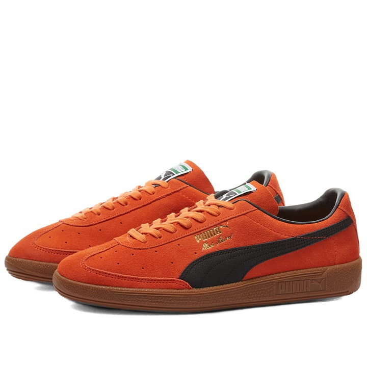 Photo: Puma Men's Vlado Stenzel Magician Sneakers in Vibrant Orange/Gum